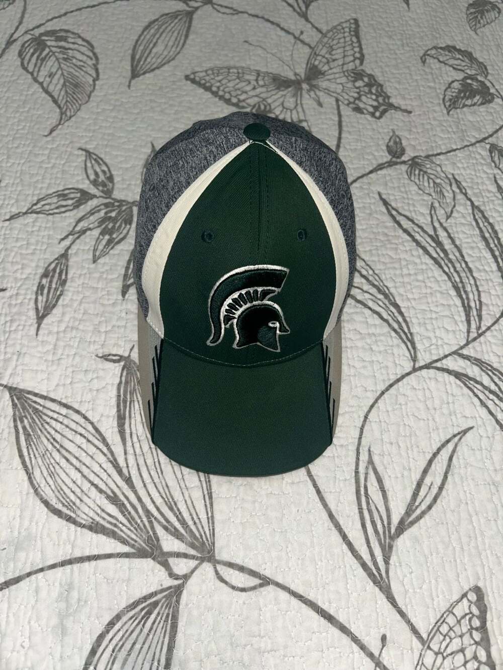 Captivating Headwear Michigan State Spartans NCAA Hat Cap Grey Green White